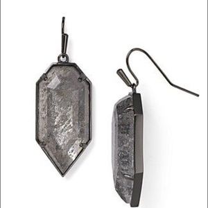 Kendra Scott Palmer Earrings Mirror Rock Crystal